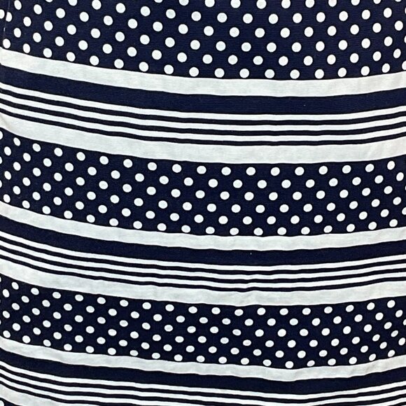 Vineyard Vines Fairway Navy & White Polka Dot Striped Mini Skirt 14 - Picture 5 of 8